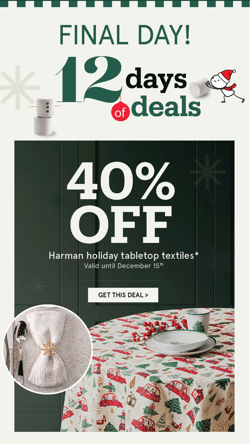 Harman Holiday Tabletop