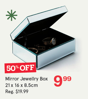 Mirror 'Sparkle Mirror' Jewellery Box