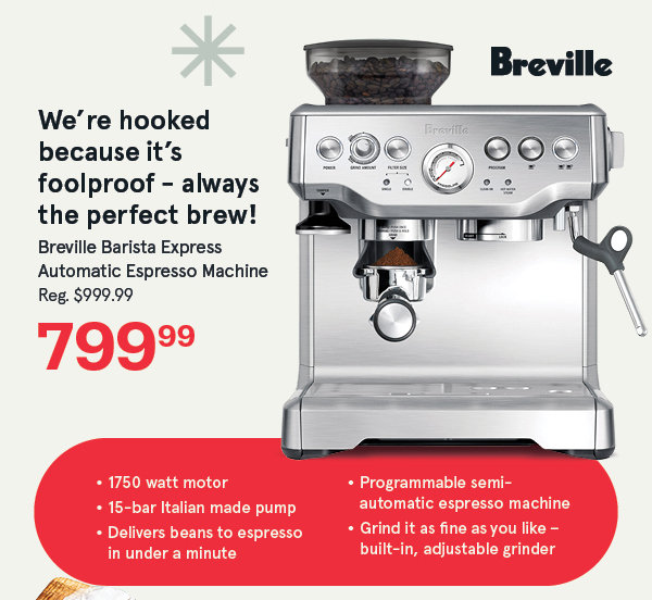 Breville Barista Express Automatic Espresso Machine