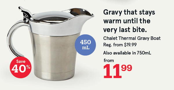 Chalet Thermal Gravy Boat