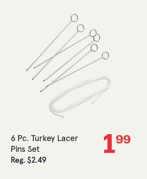 Luciano Gourmet Turkey Time Turkey Lacer Pins - Set of 6