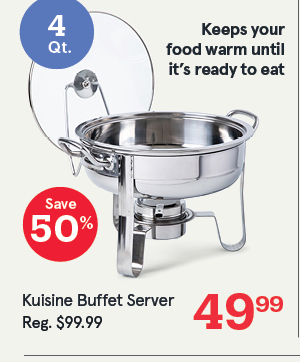 Kuisine Chafing-Buffet Server with Stand