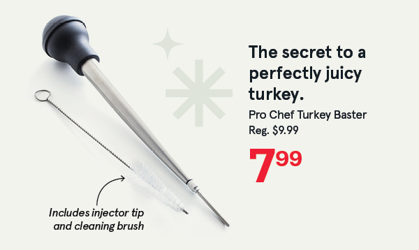 Pro Chef Turkey Baster with Cleaning Brush