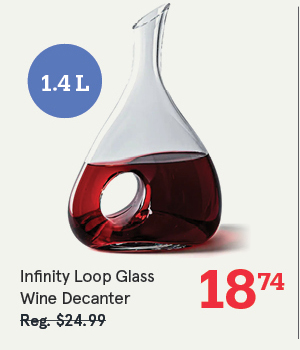 Infinity Loop Glass Wine Decanter (1.4L)