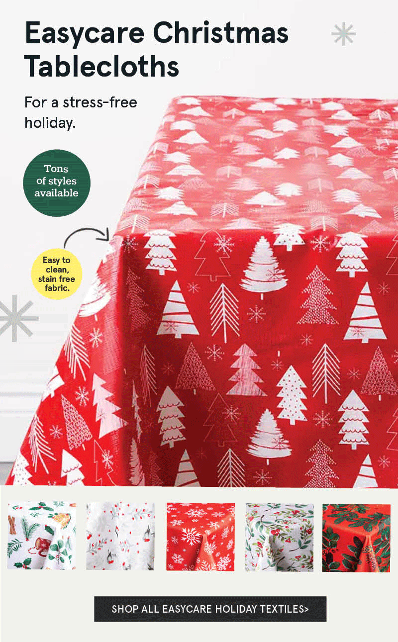 Easy-care Christmas Tablecloths