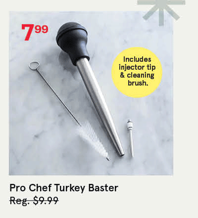 Pro Chef Turkey Baster with Cleaning Brush 