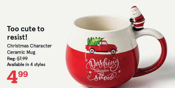 Christmas Joyful Character 'Santa' Ceramic Mug