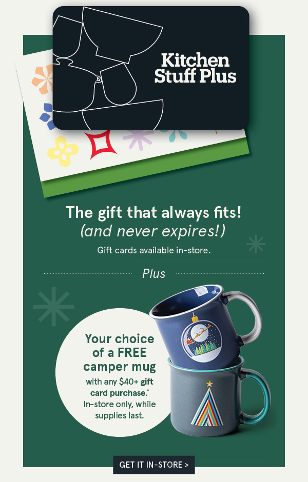 Free Mug with $40+ Gift Card Purchase*