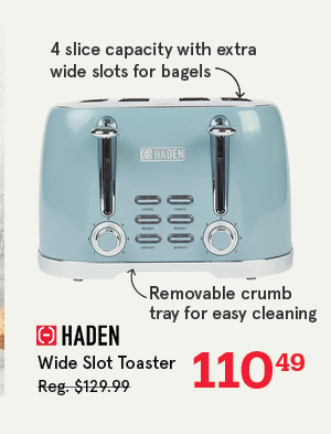 Haden Brighton Wide Slot Toaster