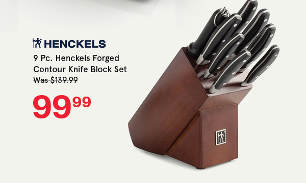 Henckels Forged Contour 9 Piece Knife Block Set