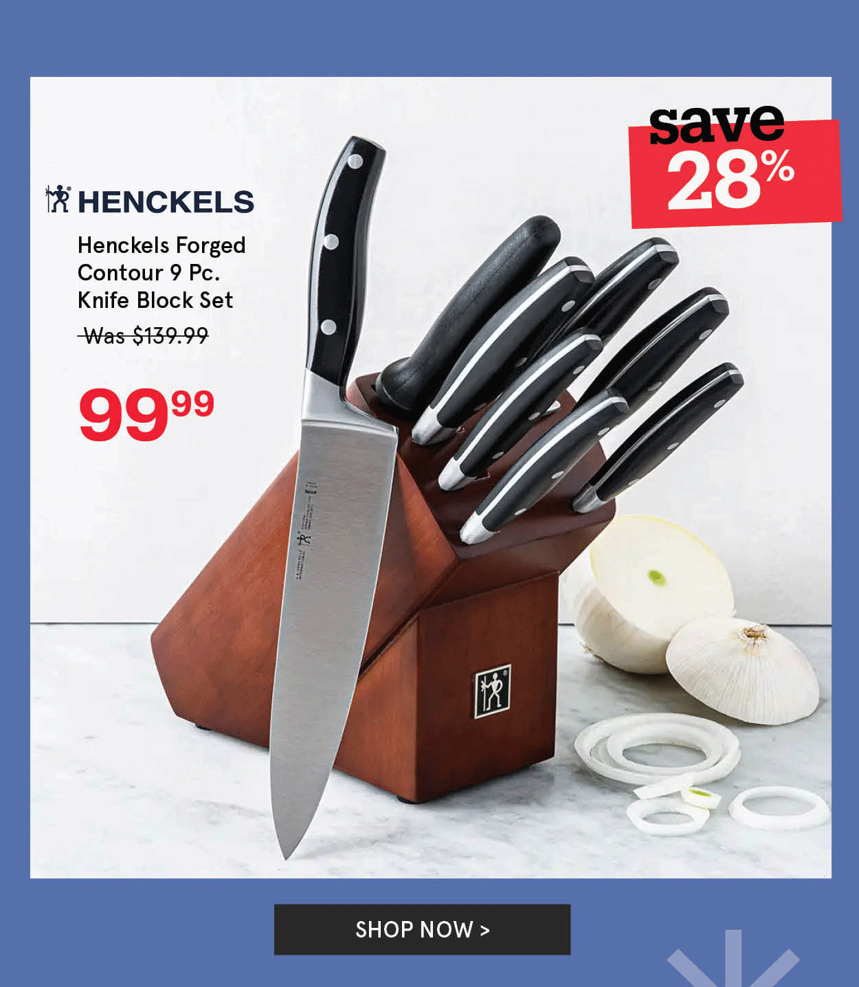 Henckels Forged Contour 9 Piece Knife Block Set 