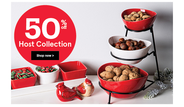 Christmas Host Serveware 50% off