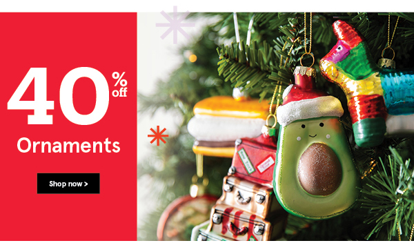 Holiday Ornaments 40% off