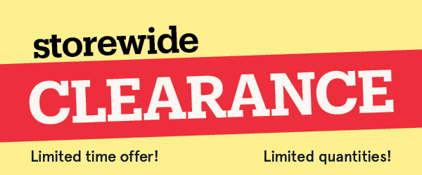 Clearance Sale On Now