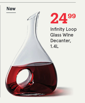 Infinity Loop Glass Wine Decanter