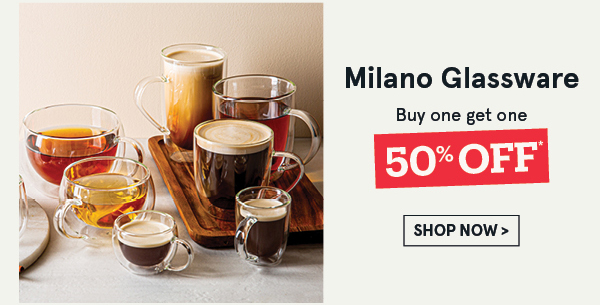 Milano Double Wall Glassware BOGO 50% Off