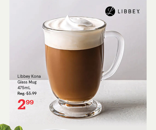 Libbey Kona Glass Mug