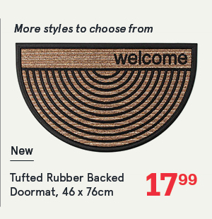 Tufted Rubber Backed Doormat