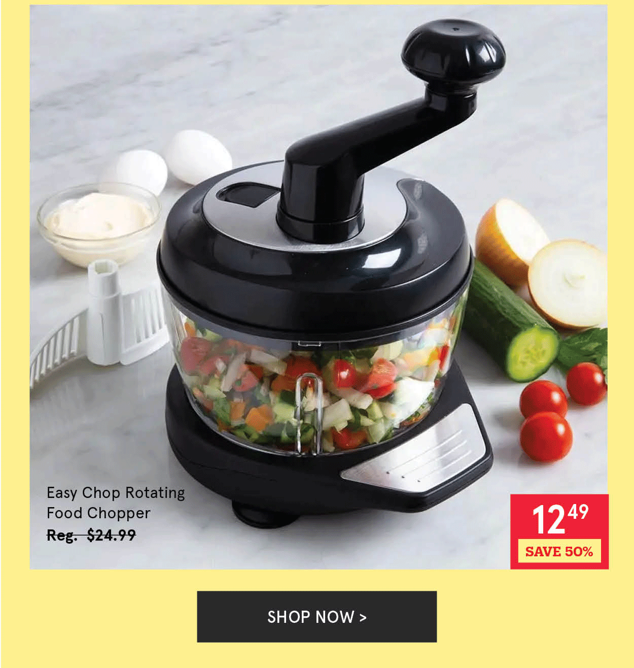 Easy Chop Rotating Food Chopper