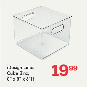 iDesign Linus 'Cube' Fridge 'N Pantry Binz 8x8x6"