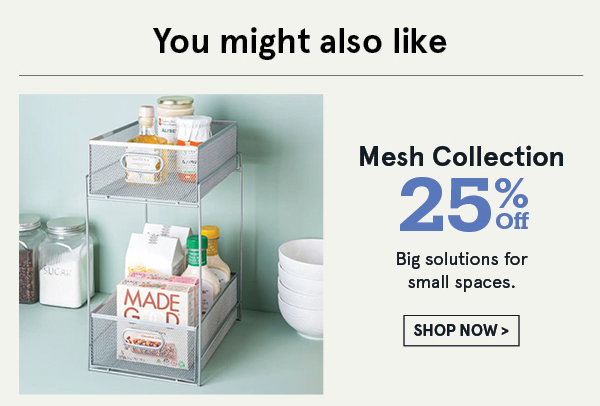 Mesh Organizers 25% off