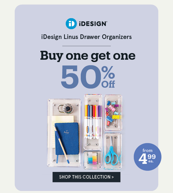 iDesign Linus Drawer BOGO 50% Off