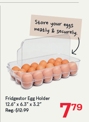 Fridgestor Egg Holder 18-Eggs 12.6x6.3x3.2"