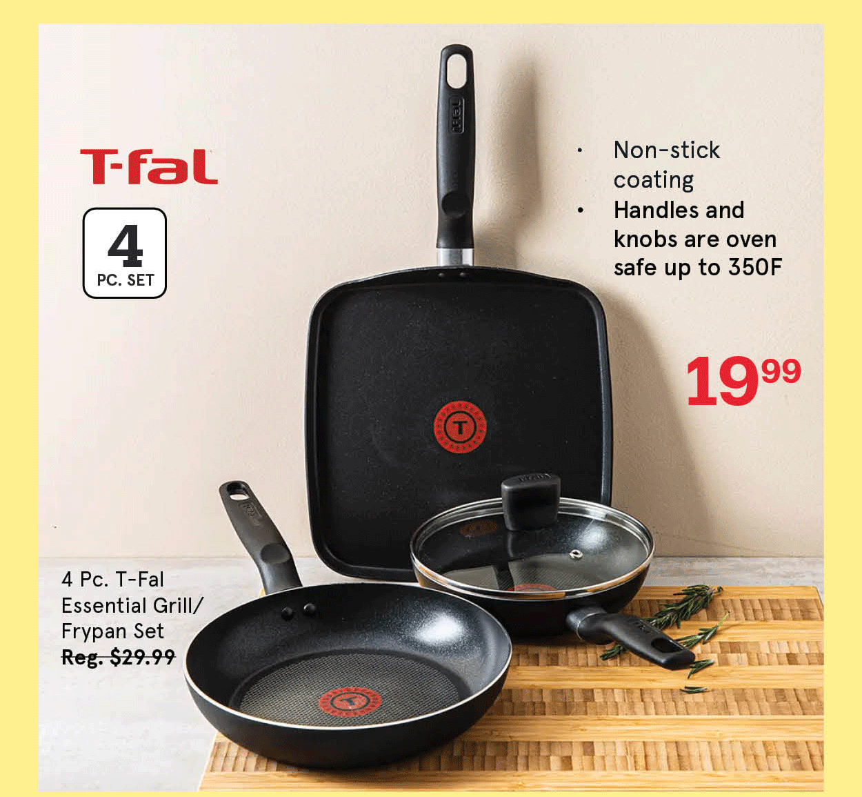 Essential Grill/Frypan Combo - Set of 4