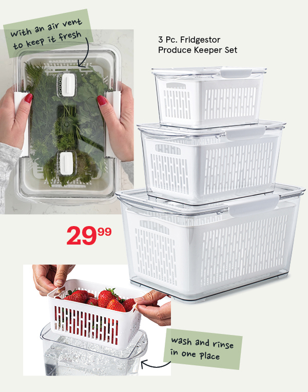 Fridgestor Produce Keeper - Set of 3