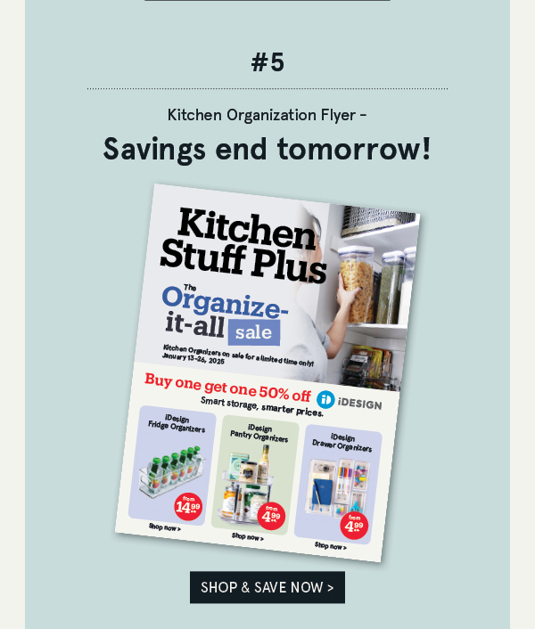 Flyer savings end tomorrow