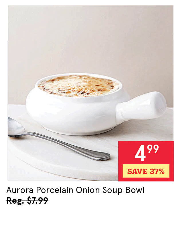 Aurora Porcelain Onion Soup Bowl 