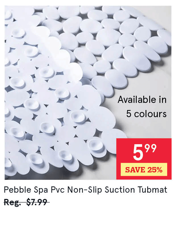 Pebble Spa Pvc Non-Slip Suction Tubmat