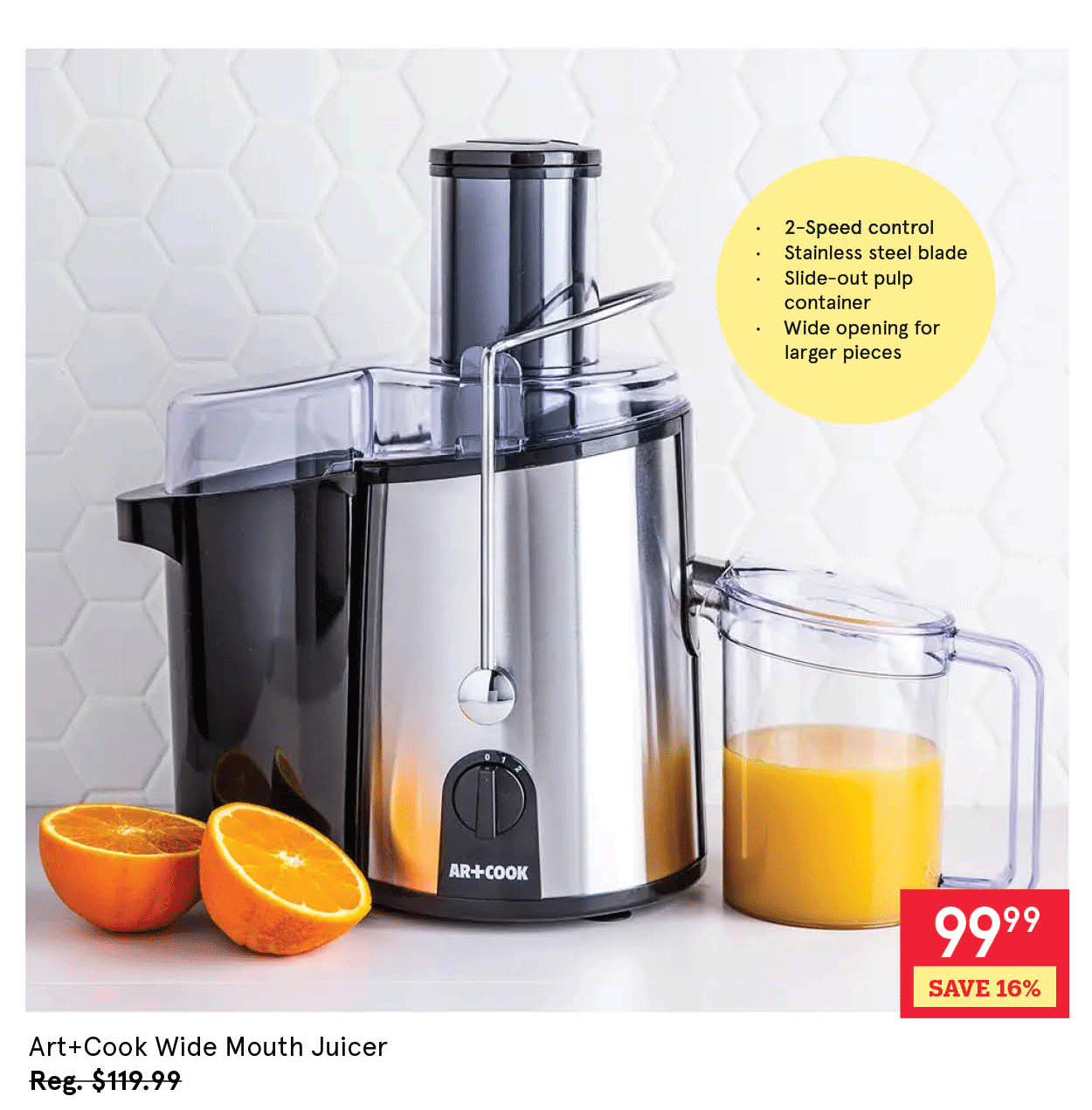  Art+Cook Wide Mouth Juicer 