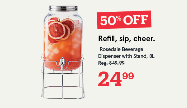 Rosedale Beverage Dispenser with Stand 