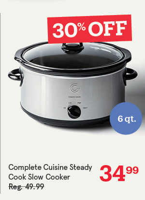 Complete Cuisine Steady Cook Slow Cooker