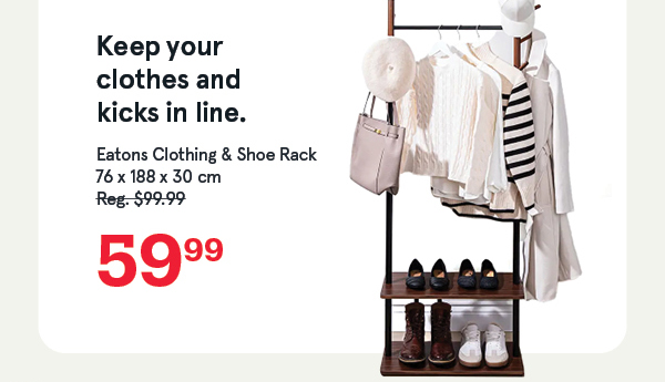 Eatons Clothing & Shoe Rack