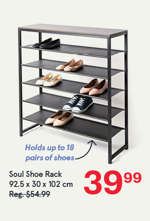 Sole 6-Tier Shoe Rack