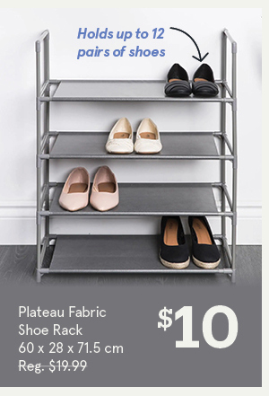 Plateau Fabric Shoe Rack