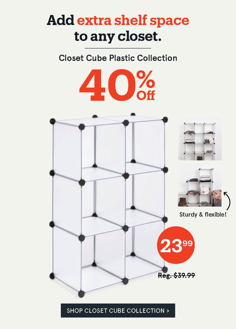 Closet Cube Plastic Storage Cabinet 