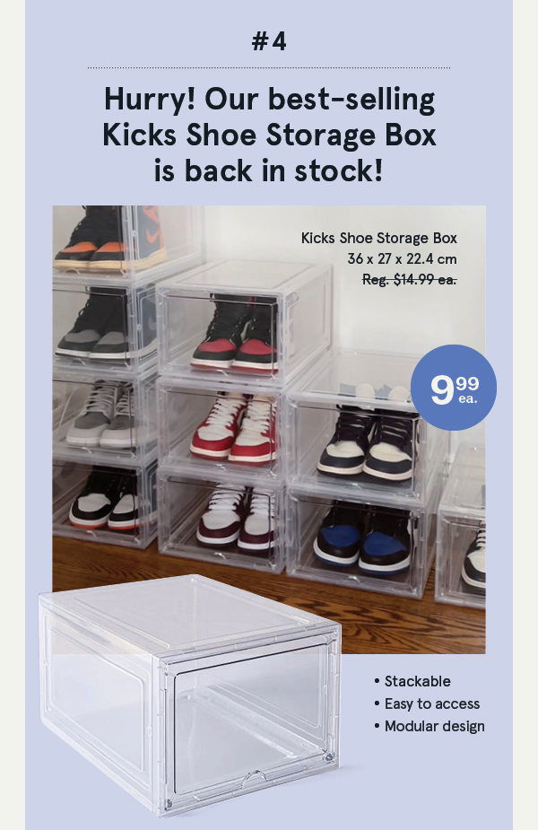 Kicks 'Modular' Shoe Storage Box