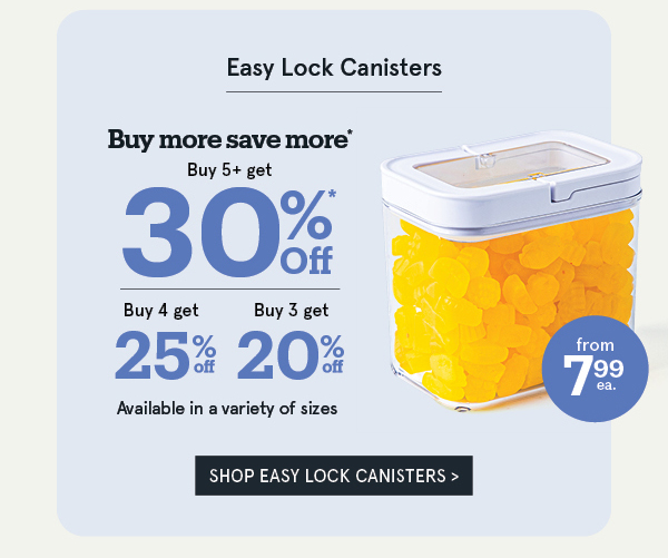  Easy Lock up to 30% Off*