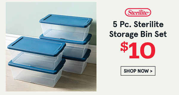 Sterilite Box Storage Bin Sets