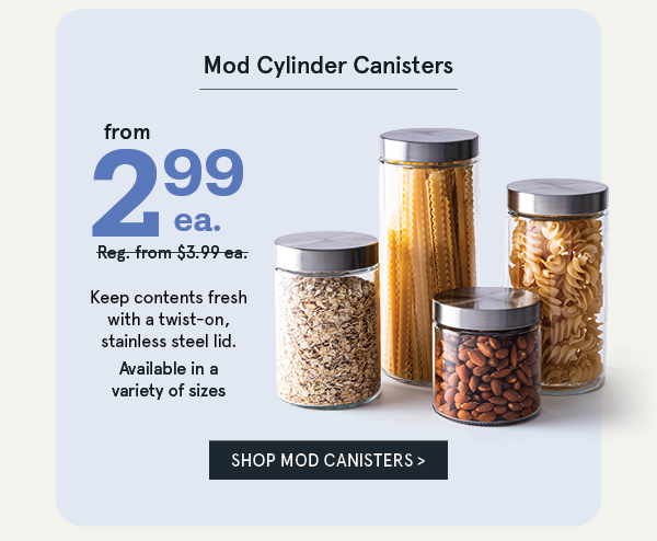 Mod Canisters from $2.99