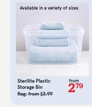 Sterilite Plastic Storage