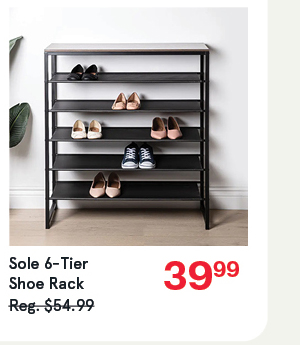 Sole 6-Tier Shoe Rack