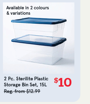 Sterilite Box Storage Bin Sets only $10