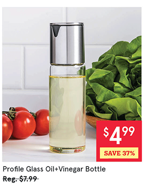 Profile Glass Oil Bottle 