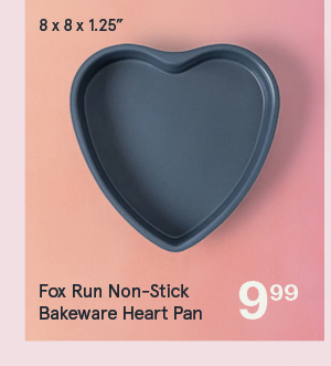 Fox Run Non-Stick Bakeware Heart Pan