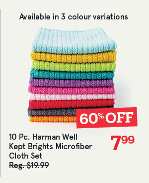 Harman Well Kept Brights Microfiber Cloth - Set of 10