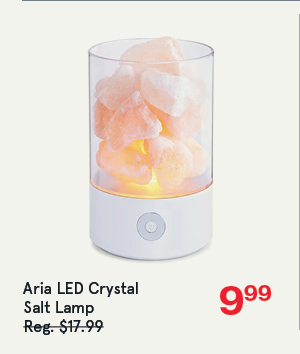 Aria 'Himalayan' LED Crystal Salt Lamp